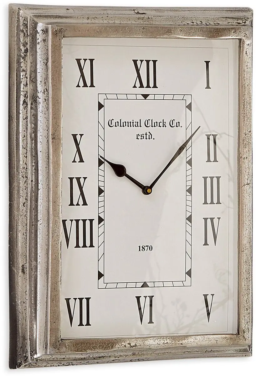 Loberon Klok Roman - Antiekzilver - afbeelding 2 van 2