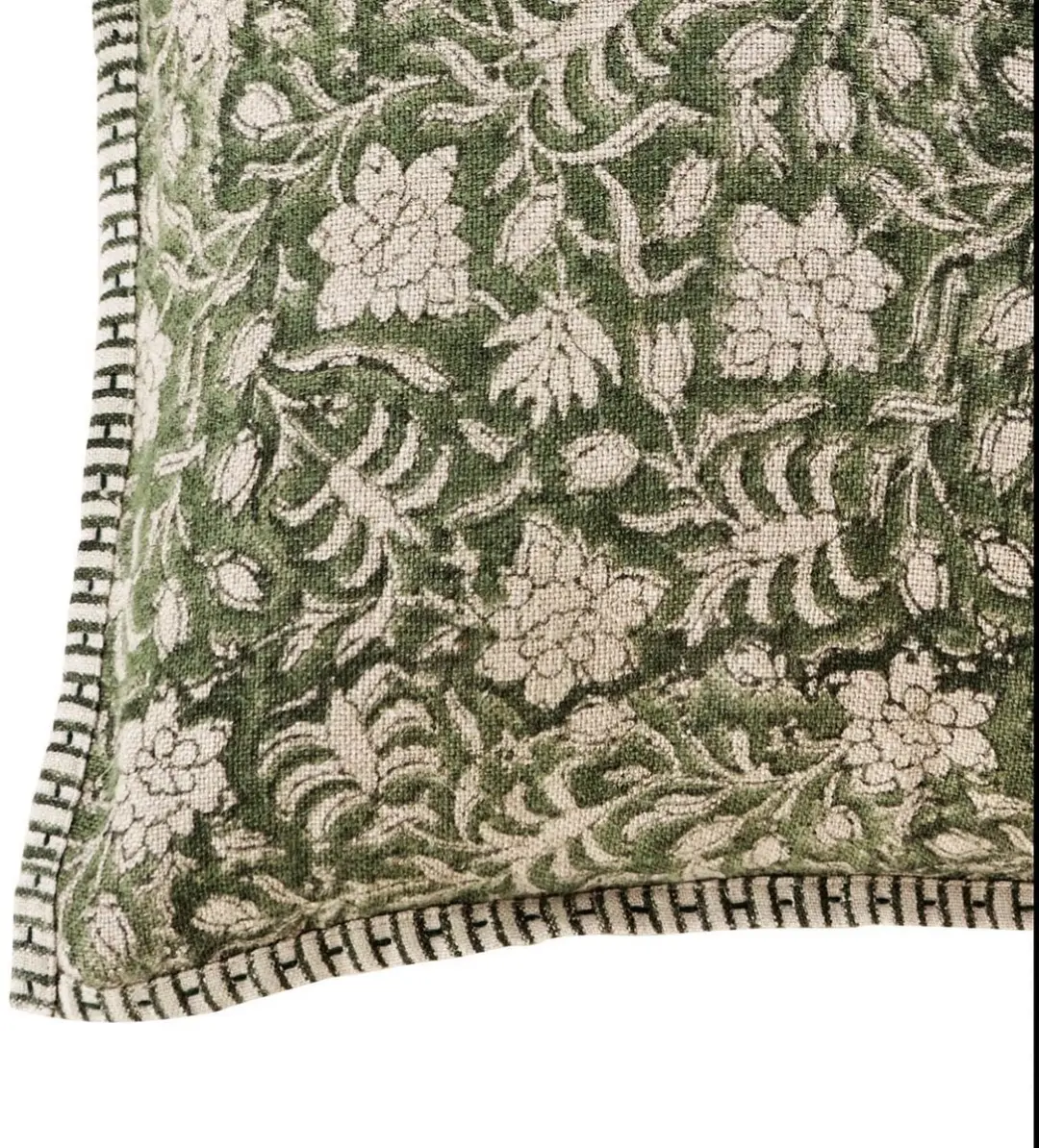 Loberon Kussenhoes Petitmagny - Groen - afbeelding 2 van 6