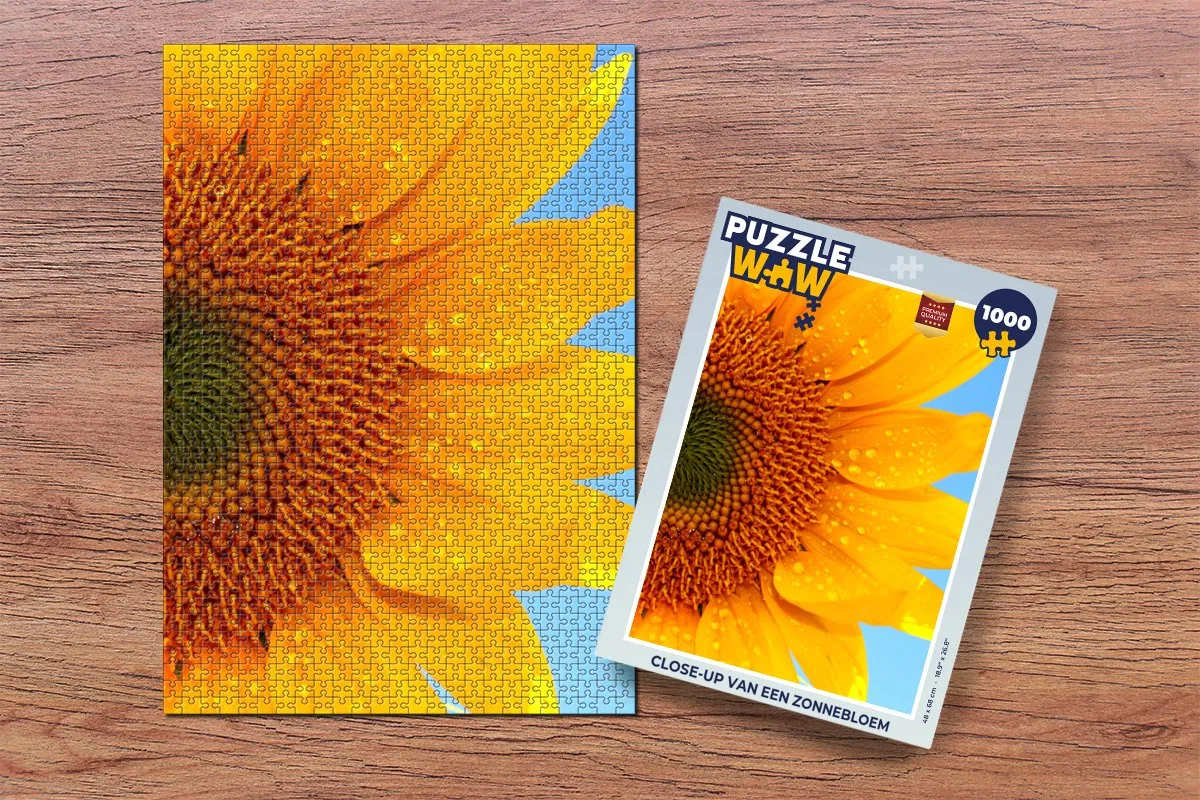 PuzzleWow Zonnebloem Legpuzzel 1000 Stuks - Multicolor