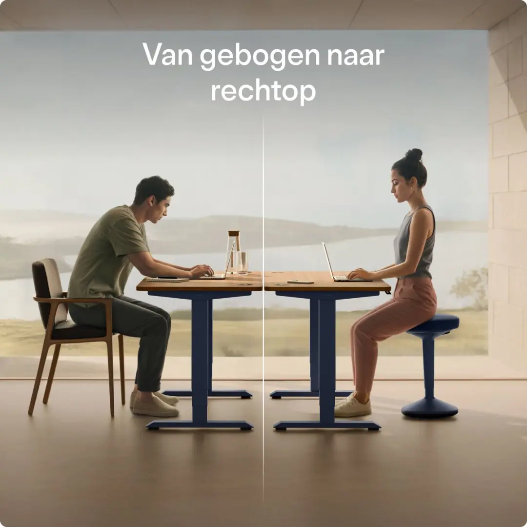 Desktronic Ergonomische Balanskruk - Blauw