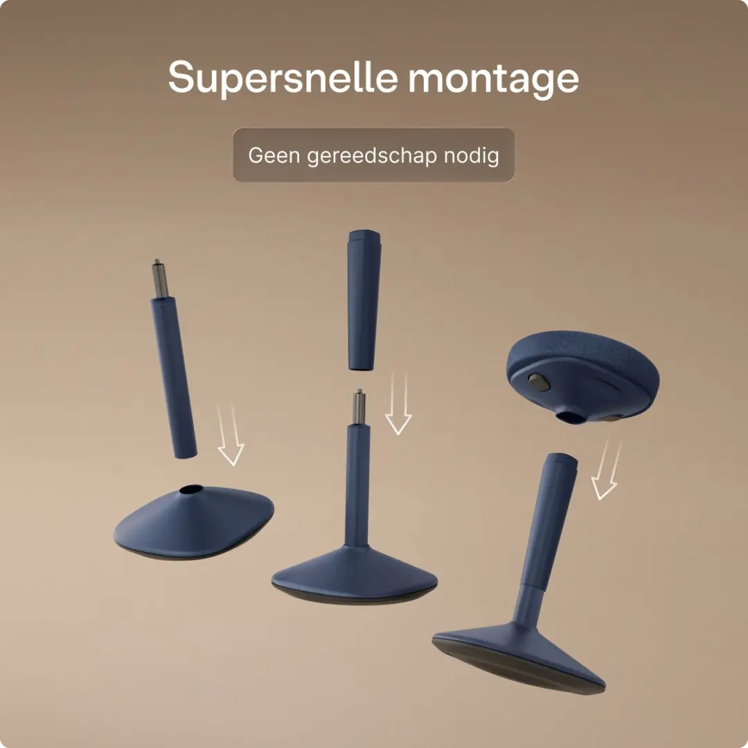 Desktronic Ergonomische Balanskruk - Blauw