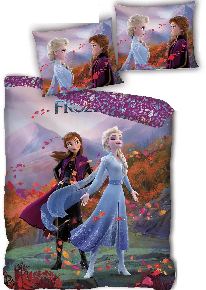 Disney Frozen Dekbedovertrek Anna en Elsa 140 x 200 cm
