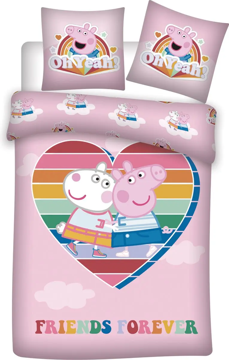 Peppa Pig Dekbedovertrek Hart