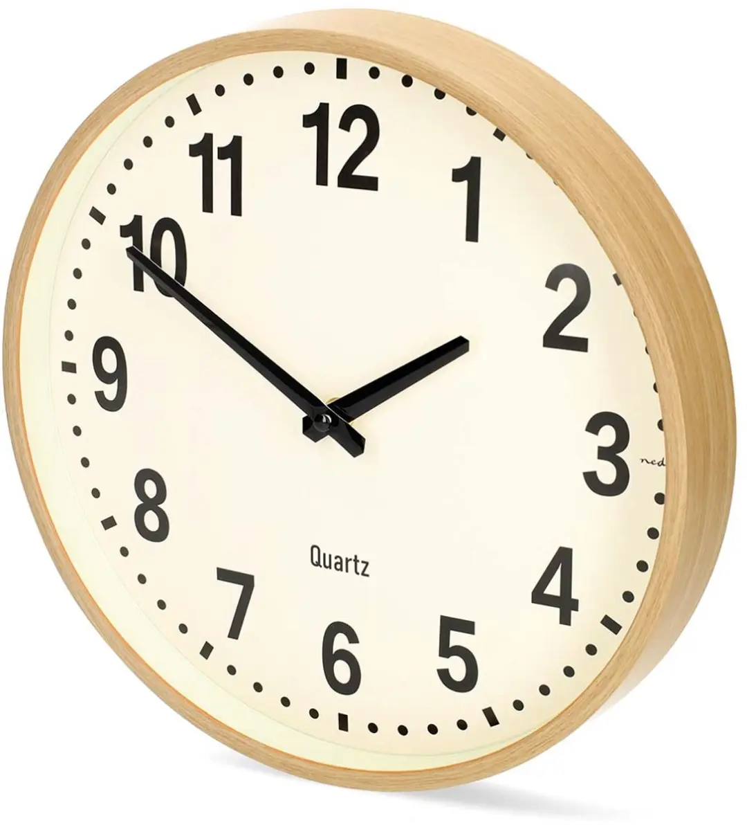Nedis Wandklok 30cm Hout - Stil Uurwerk - afbeelding 2 van 4