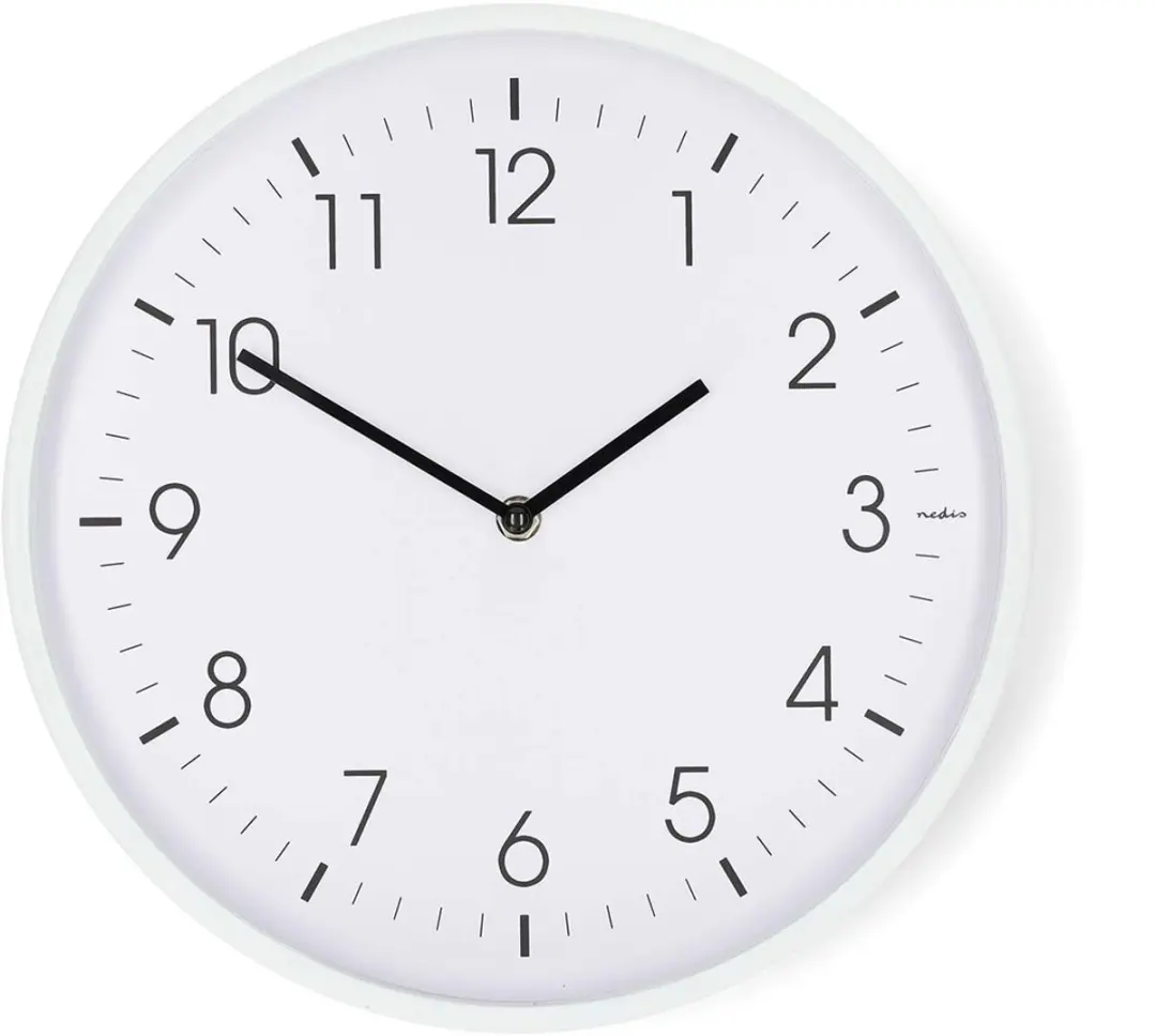 Nedis Wandklok CLWA1226WT