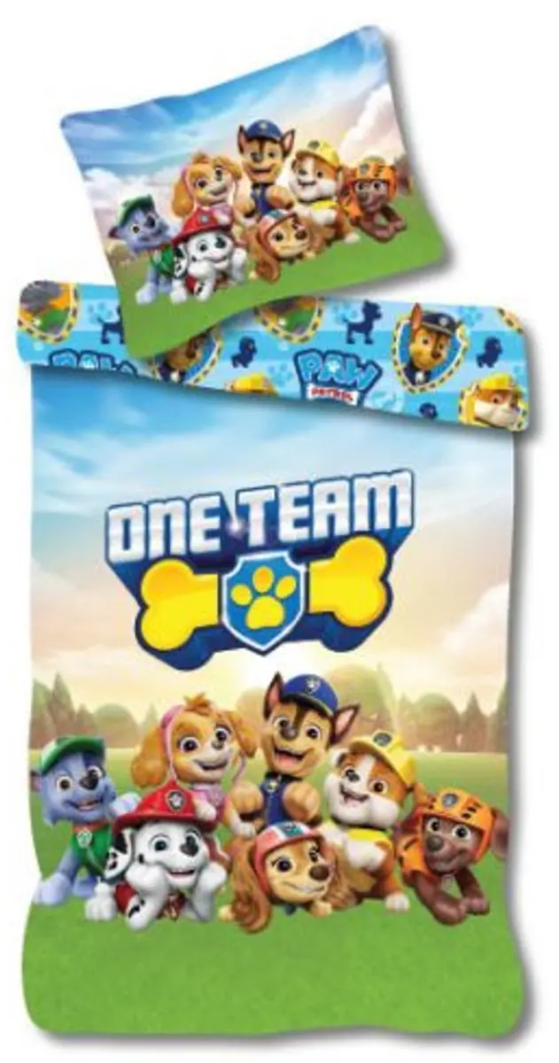 Paw Patrol One Team peuterdekbedovertrek