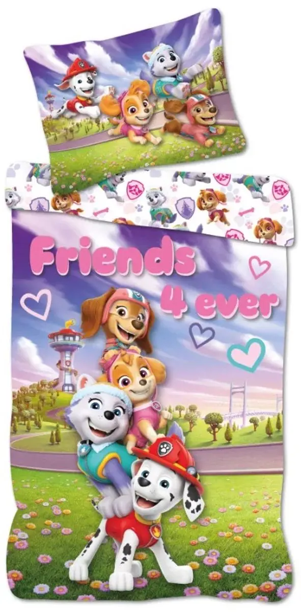 Paw Patrol Friends peuterdekbedovertrek