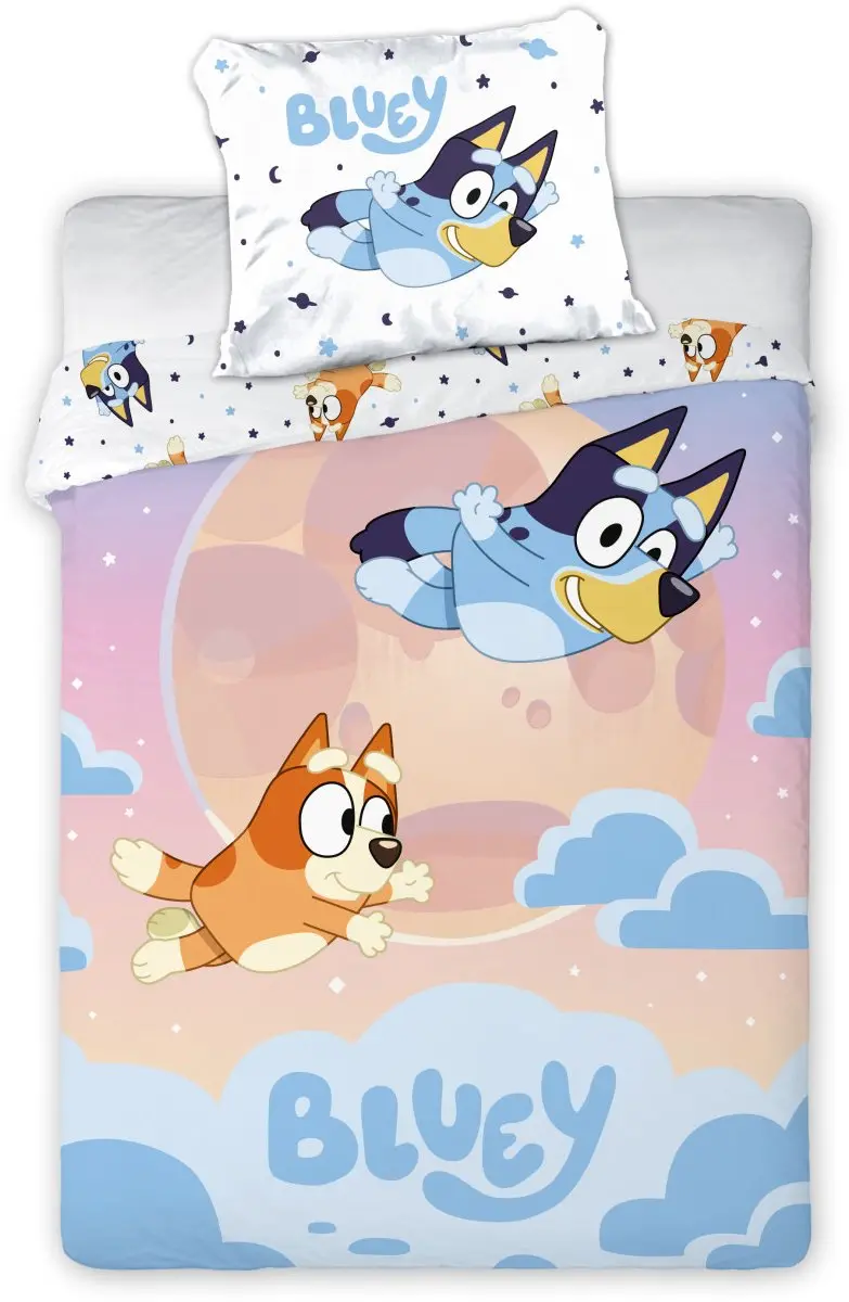 Bluey Dekbedovertrek flying 140 x 200 cm