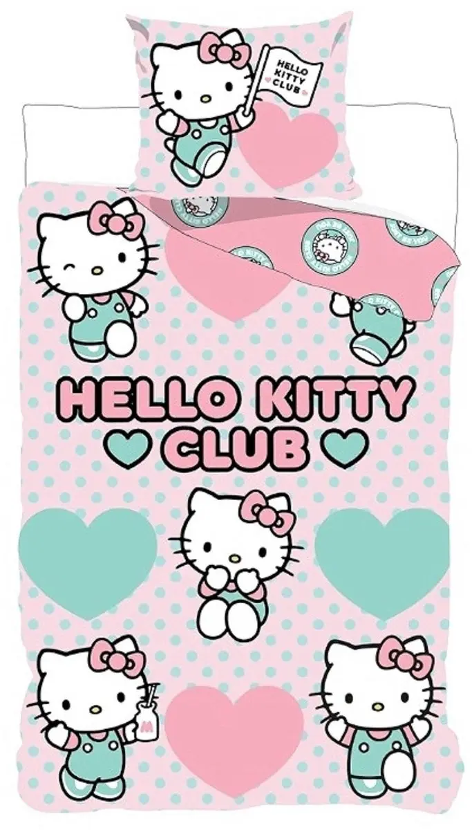 Hello Kitty Dekbedovertrek Eenpersoons