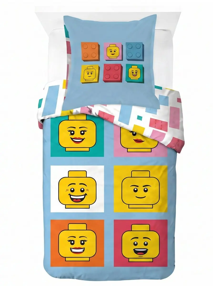 LEGO Dekbedovertrek Eenpersoons - Meerkleurig - afbeelding 2 van 3