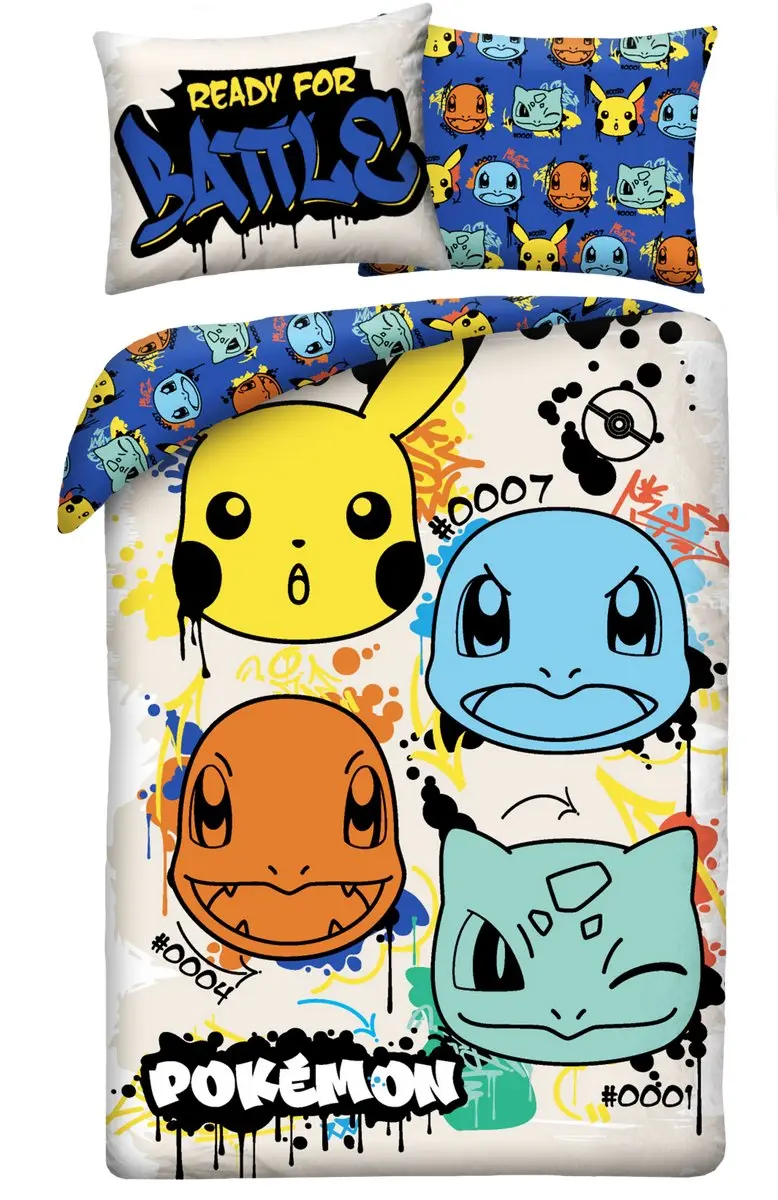 Pokémon Dekbedovertrek Graffiti Team
