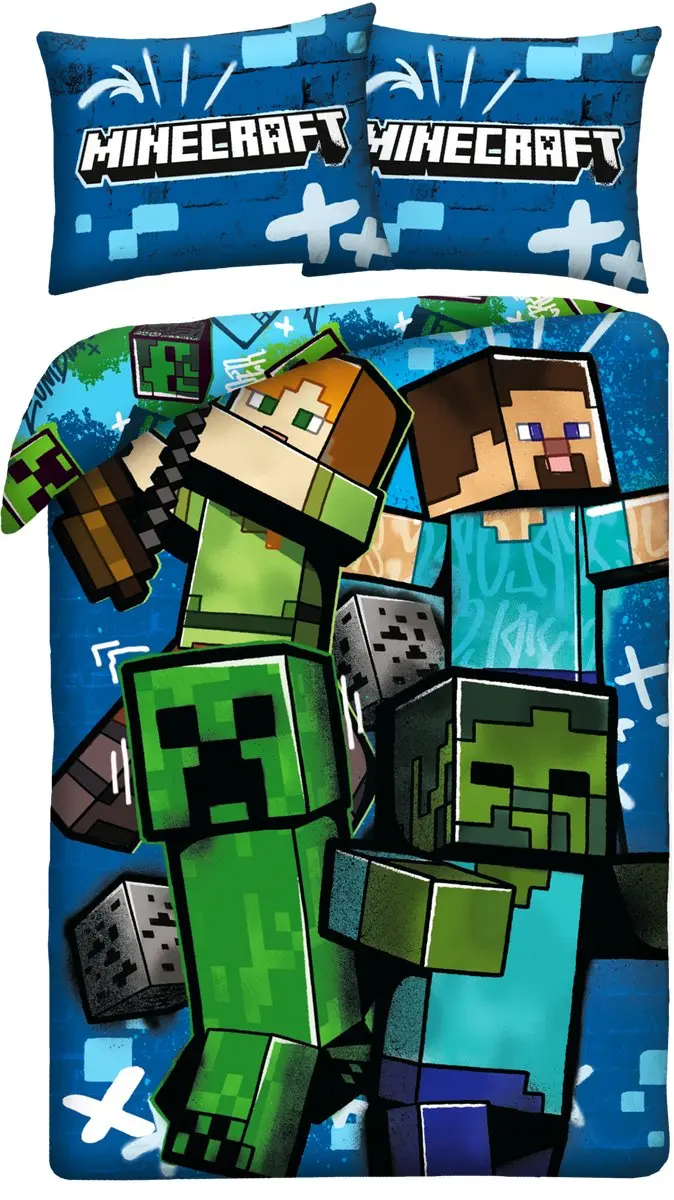 Minecraft Dekbedovertrek Creepers