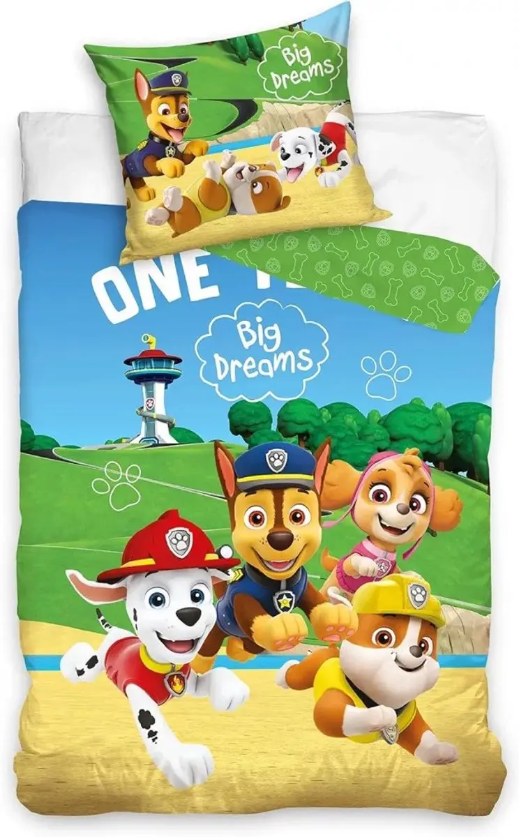 Paw Patrol Dare to Dream Big dekbedovertrek 140 x 200 cm