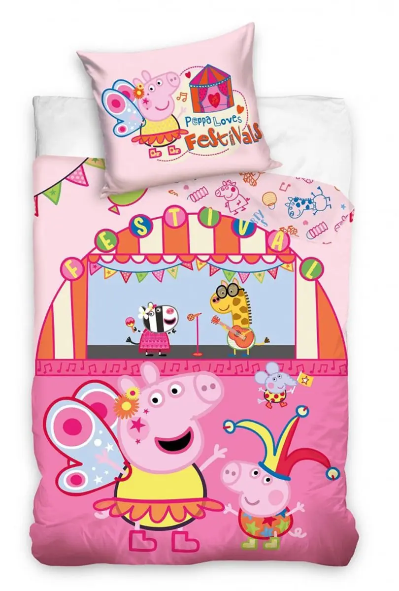 Peppa Pig dekbedovertrek Festival 140 x 200 cm