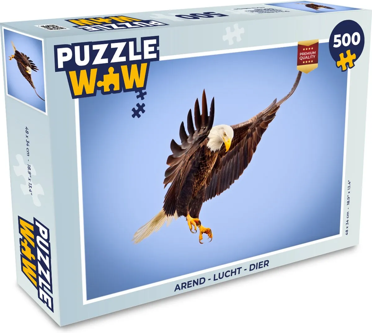 PuzzleWow Arend Lucht Dier Legpuzzel 500 Stuks