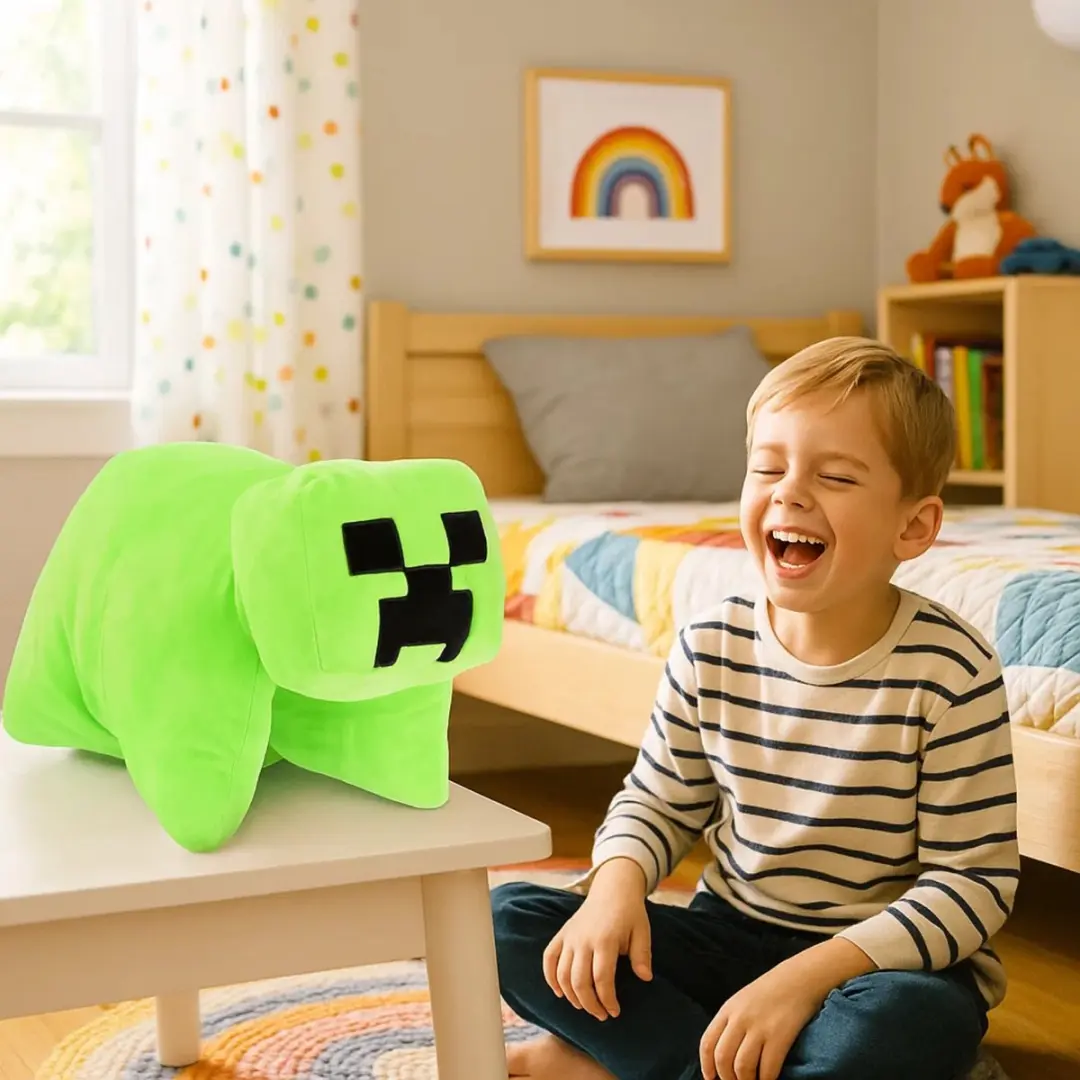 Minecraft Knuffelkussen - Groen - afbeelding 2 van 4
