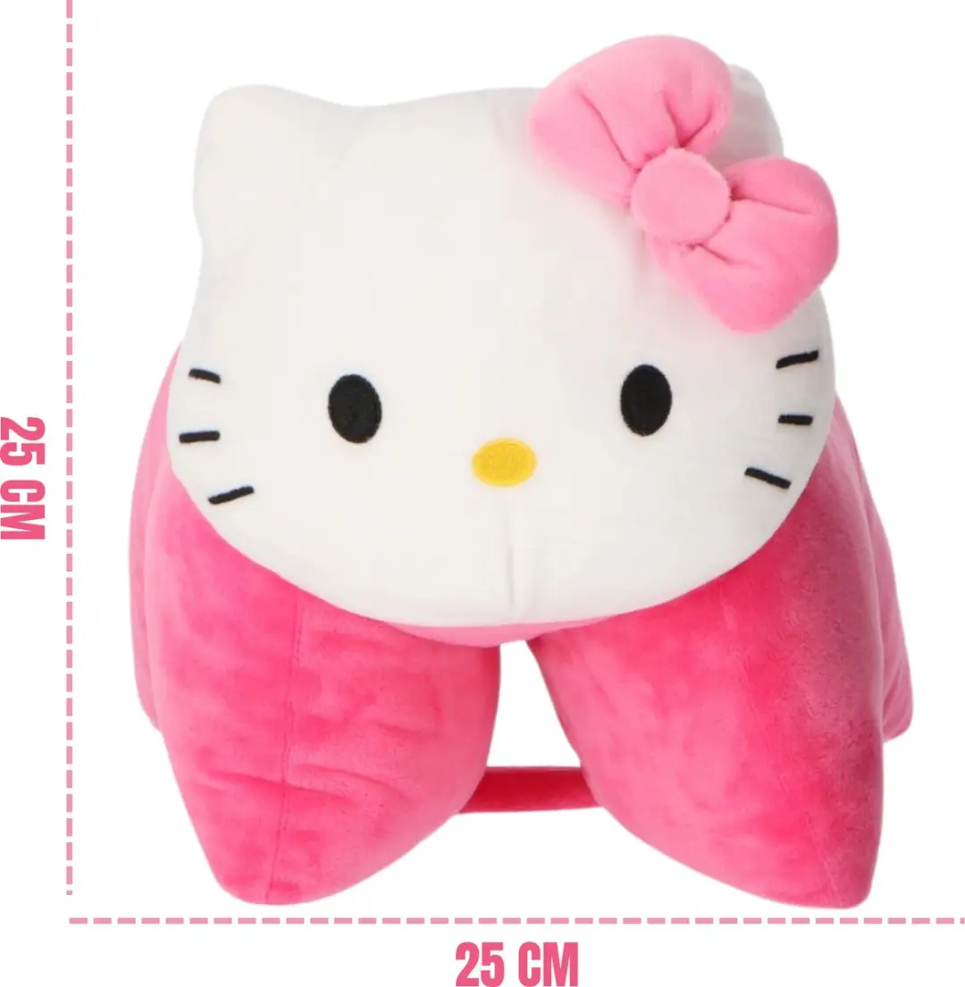 Hello Kitty Knuffelkussen - Roze - afbeelding 4 van 4