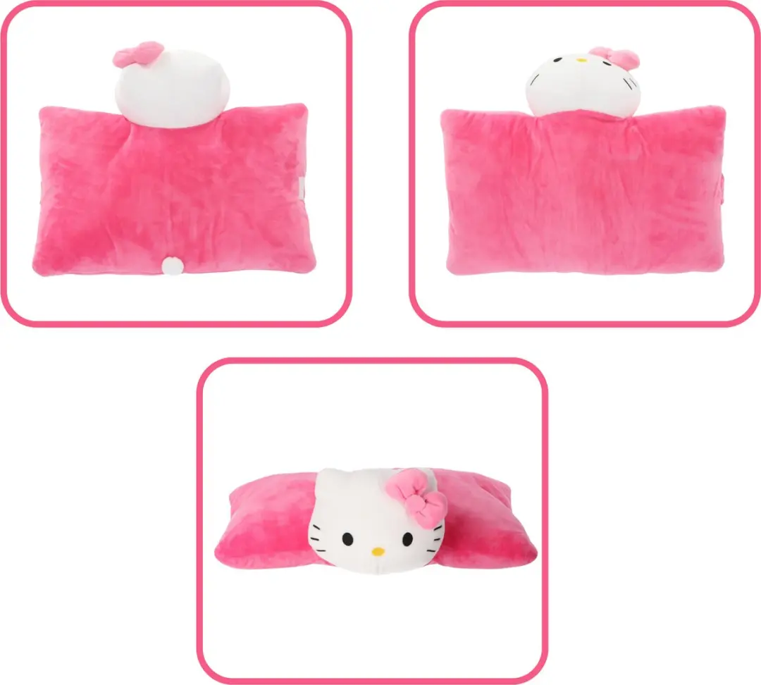 Hello Kitty Knuffelkussen - Roze - afbeelding 2 van 4