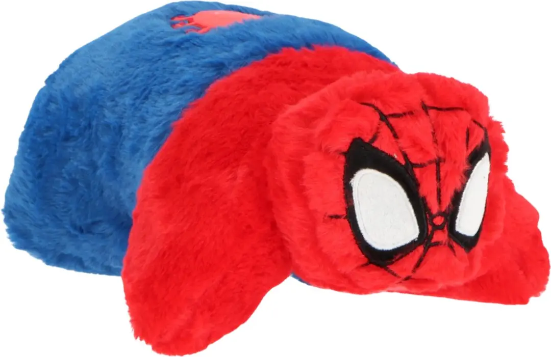 Spider-Man Knuffelkussen - 2-in-1 Pluche Rood - afbeelding 5 van 5