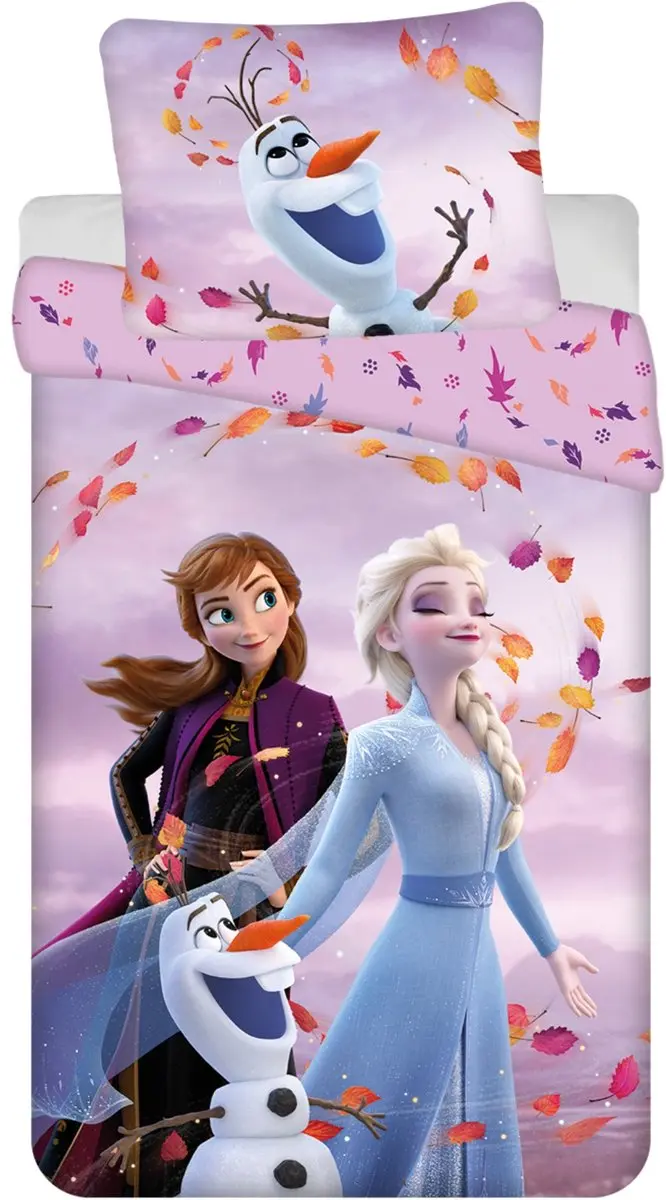 Disney Frozen Dekbedovertrek 140x200cm - Roze - 1 Stuk