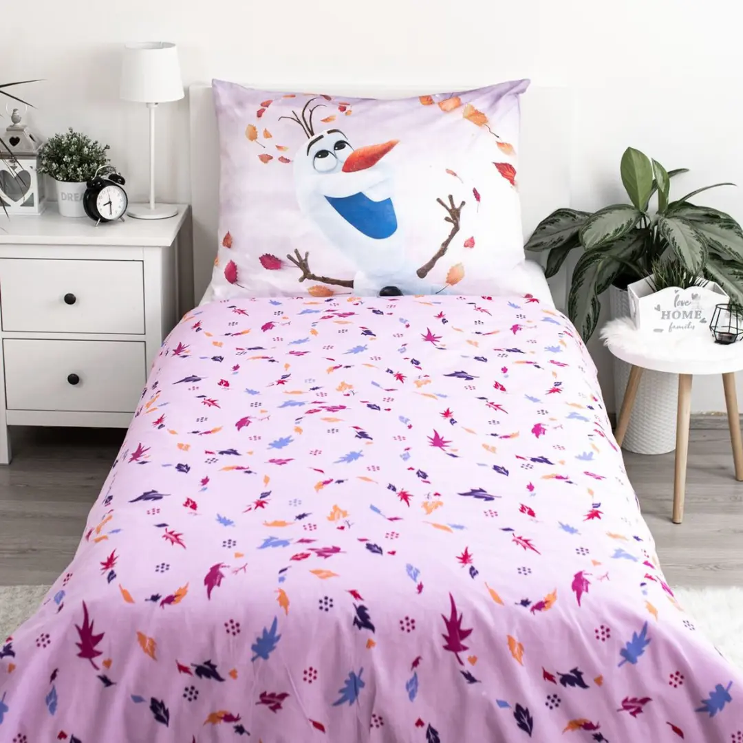 Disney Frozen Dekbedovertrek 140x200cm - Roze - 1 Stuk - afbeelding 6 van 6