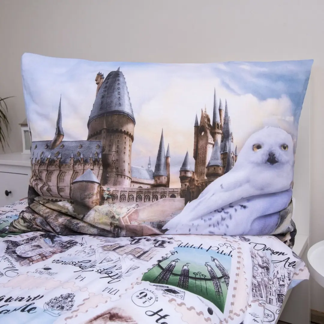 Harry Potter Dekbedovertrek Hedwig - 140x200cm + 70x90cm - Katoen - afbeelding 4 van 6