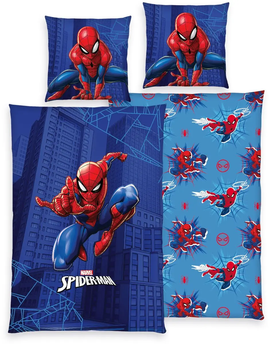Dekbedovertrek Spiderman 135x200 cm incl 1 sloop 80x80 cm