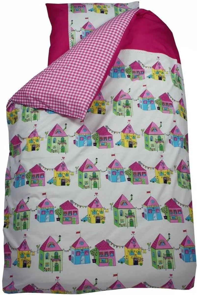 Bink Bedding Home Sweet Home Fuchsi