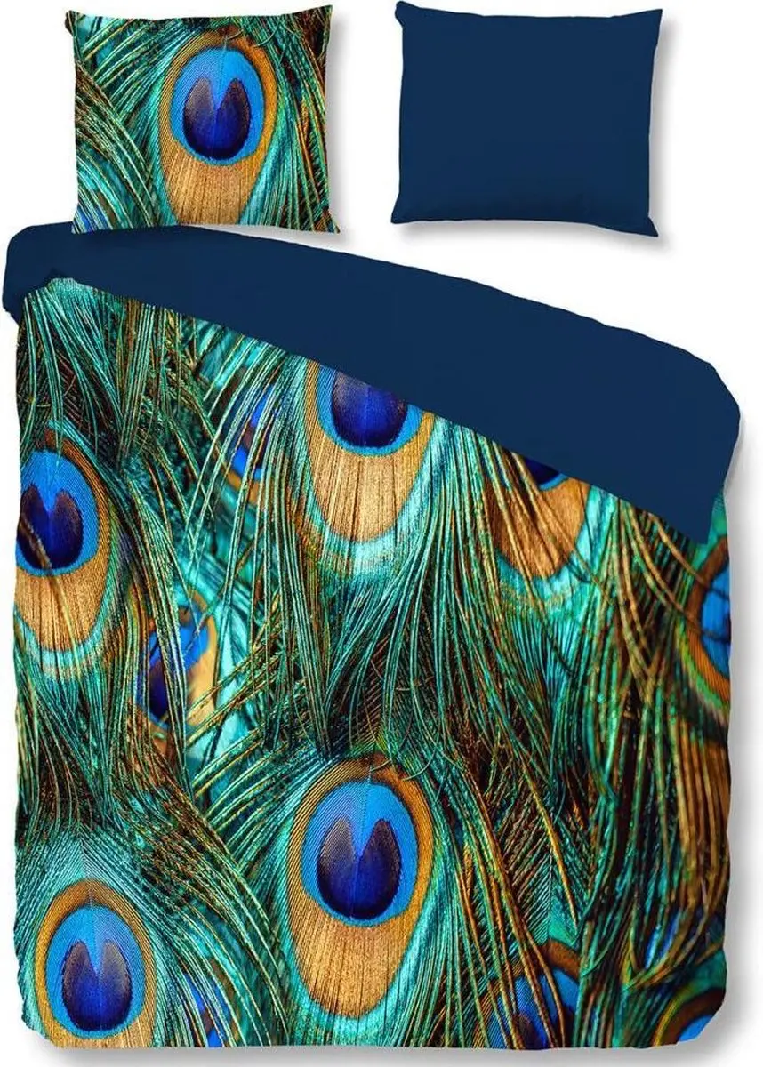 Pure Dekbedovertrek 5705-M PEACOCK 135x200 cm meerkleurig
