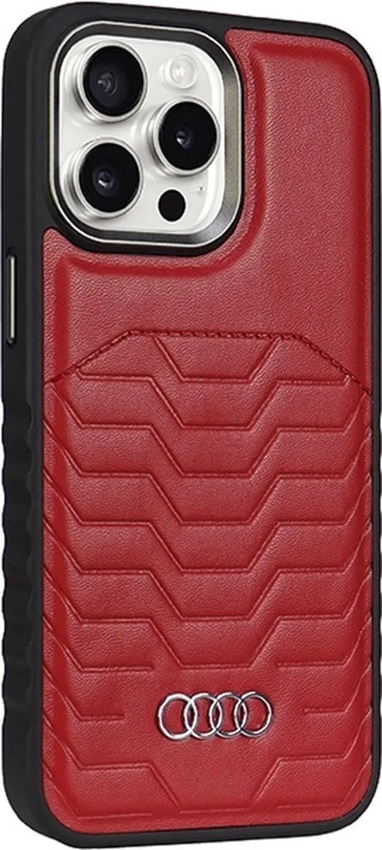 Audi MagSafe Hoesje iPhone 15 Pro Max - Rood - afbeelding 5 van 6