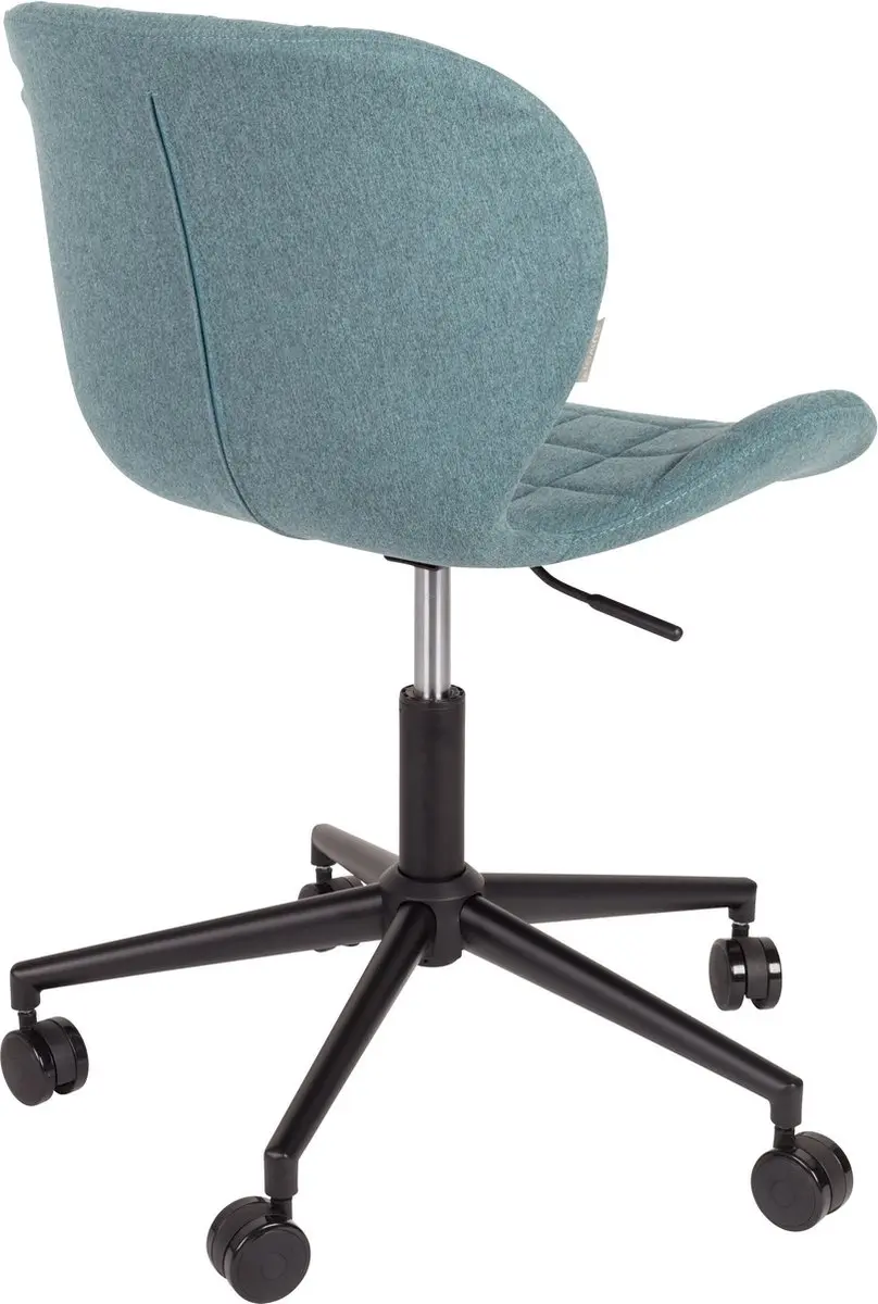 Zuiver OMG Bureaustoel - Zwart/Blauw - afbeelding 4 van 6