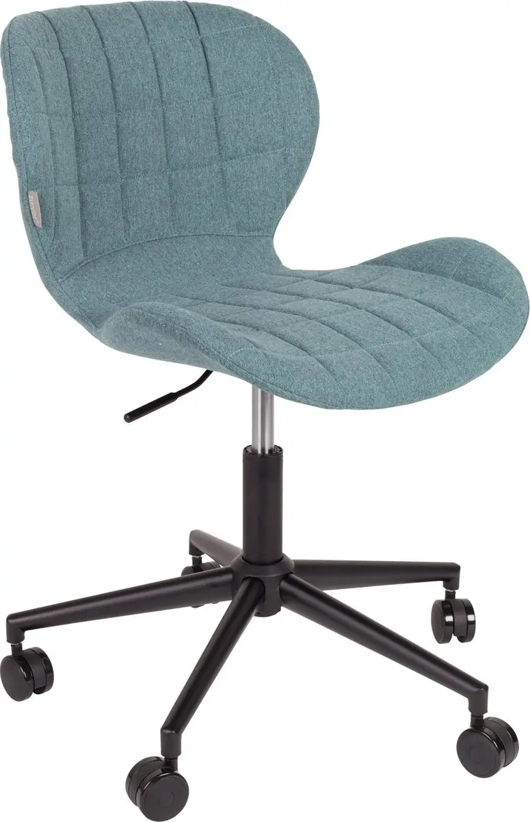 Zuiver OMG Bureaustoel - Zwart/Blauw - afbeelding 2 van 6