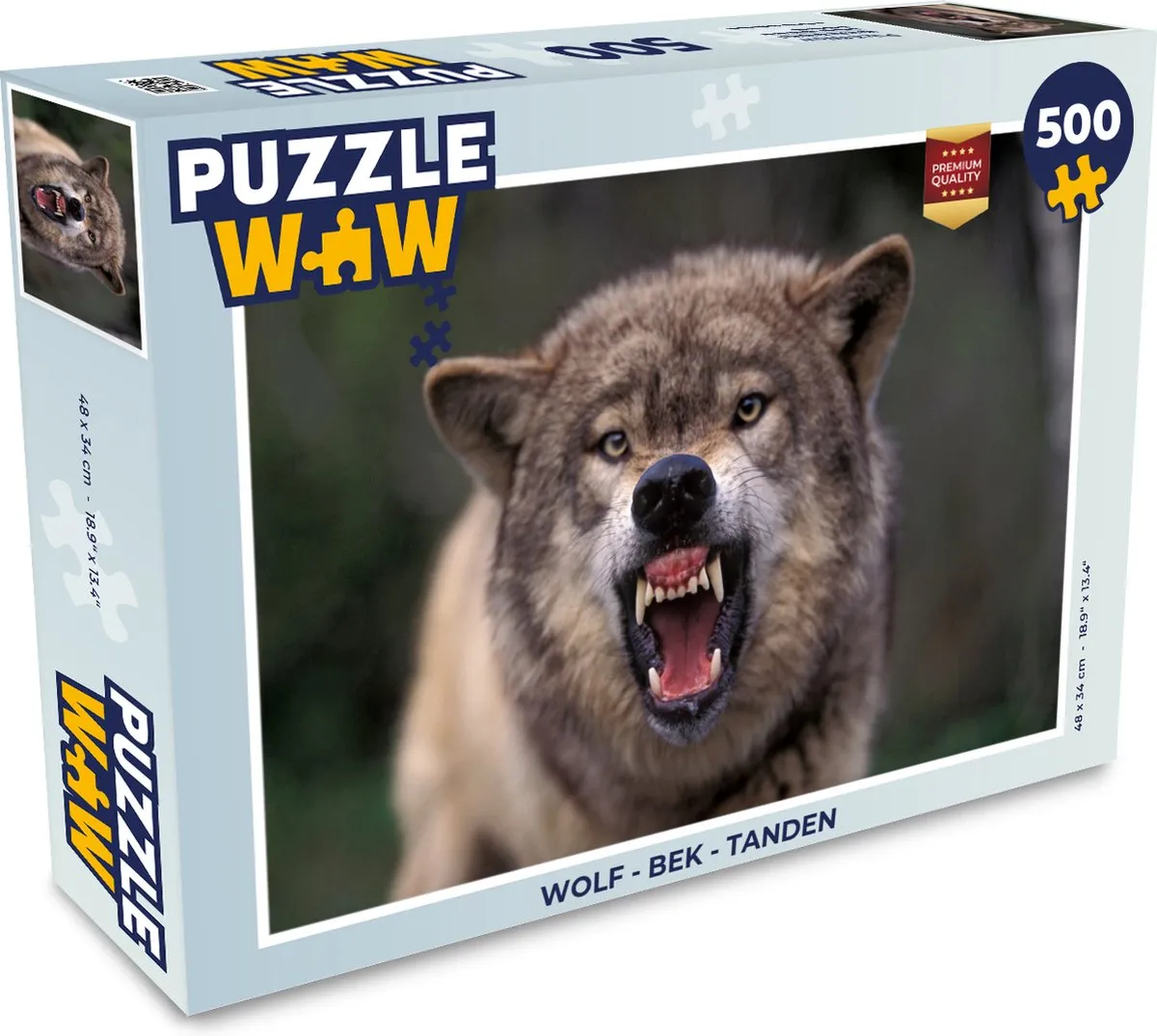 PuzzleWow Bek Tanden Legpuzzel 500 Stuks