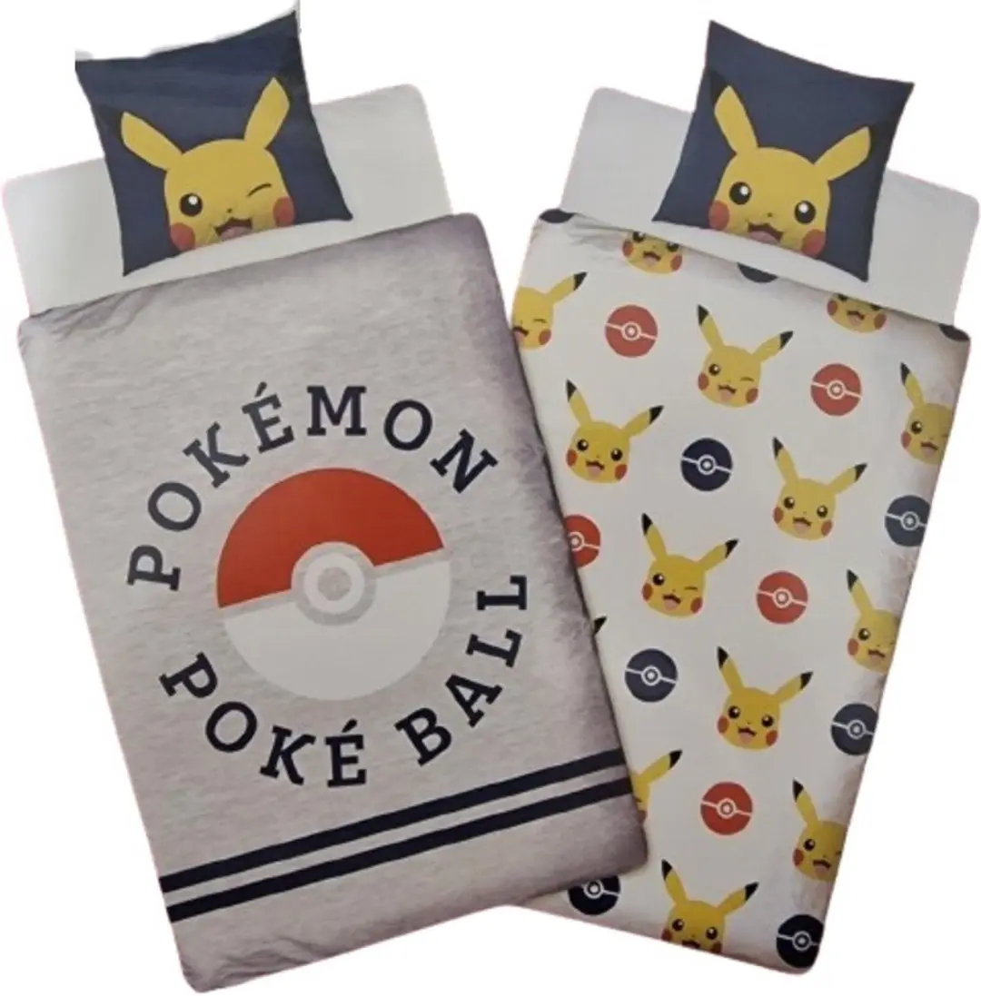 Pokemon Dekbed Overtrek Pikachu Poke Ball