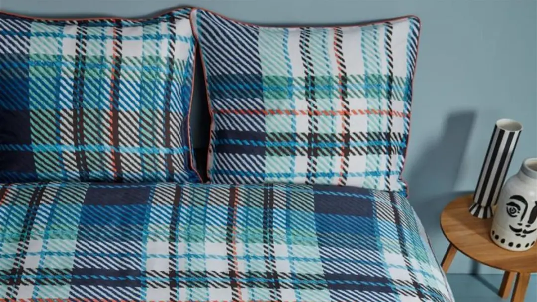 Duvet cover NL sizes 50 Double Check Blue: 260