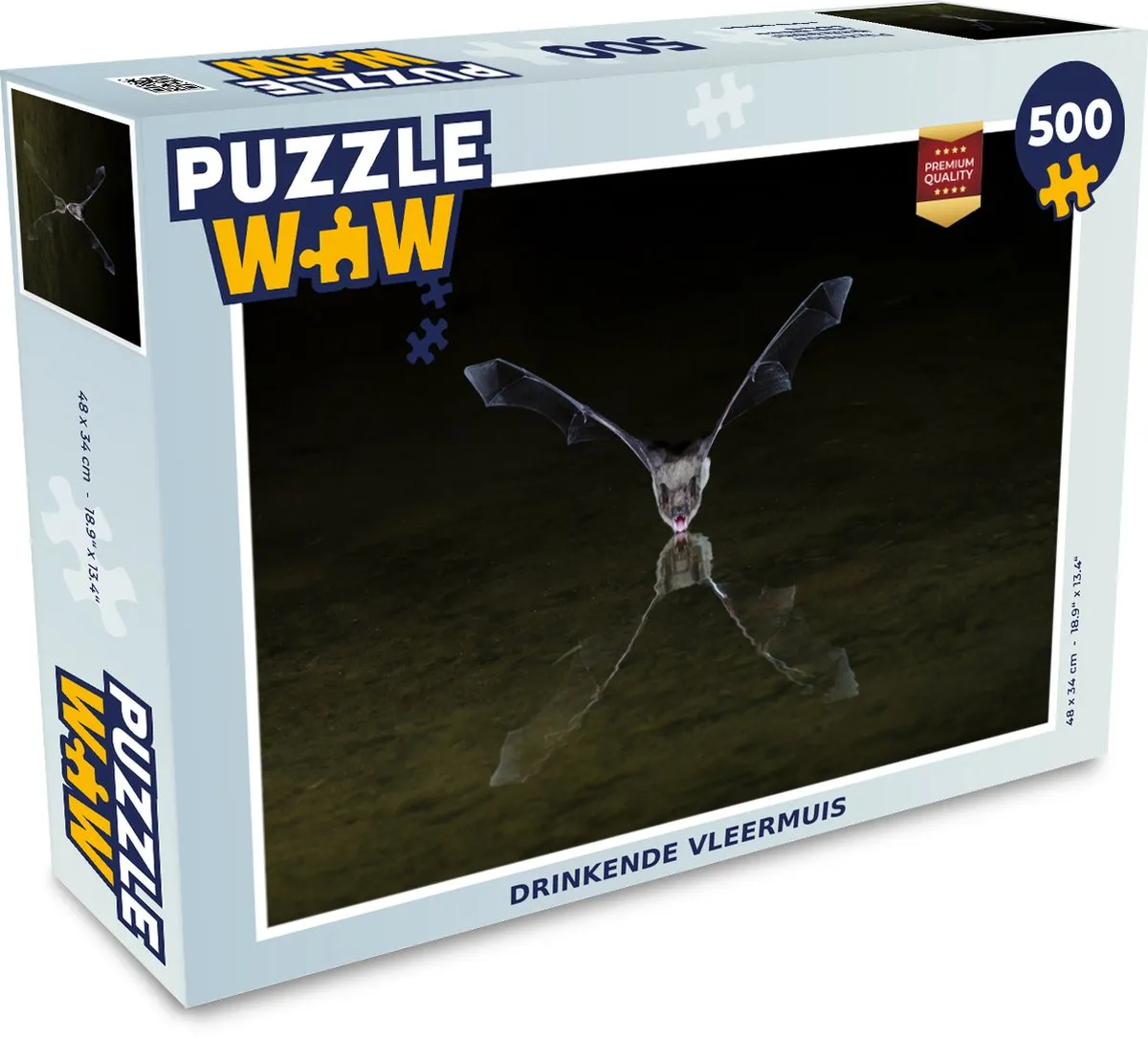 PuzzleWow Vleermuis Reflectie Legpuzzel 500 Stuks