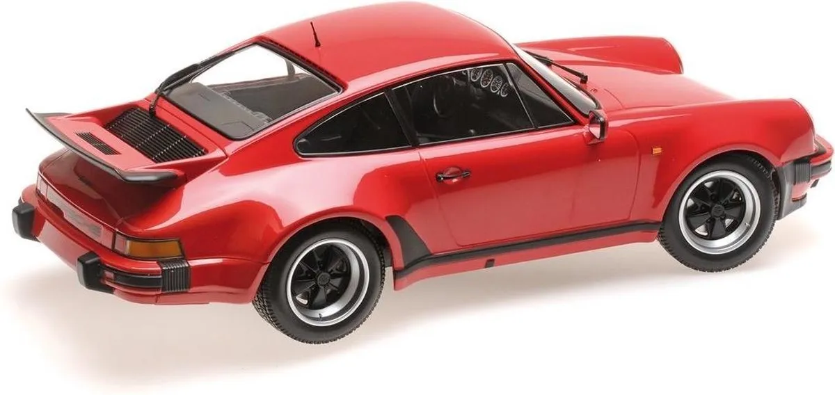 Porsche 911 (930) Turbo 1977 Minichamps 100 Stuks - Rood