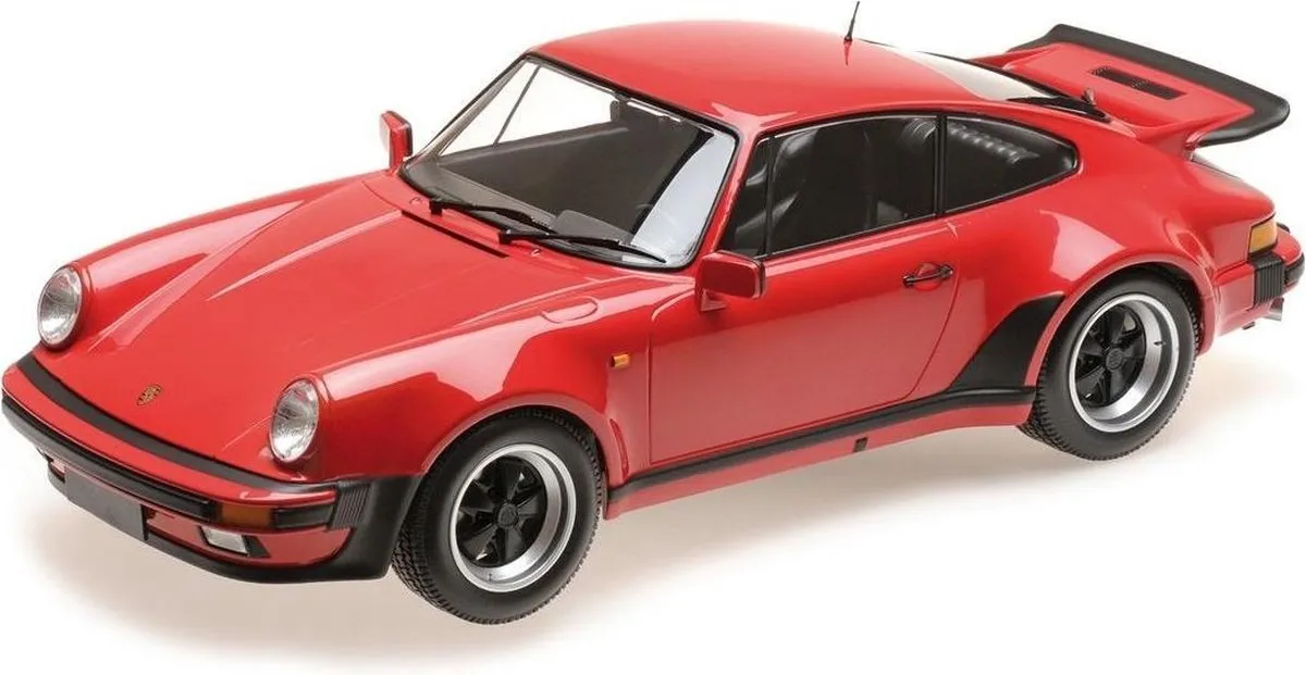 Porsche 911 (930) Turbo 1977 Minichamps 100 Stuks - Rood