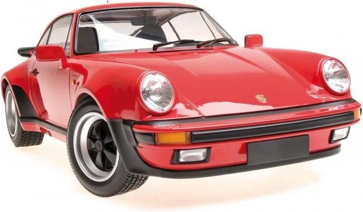 Porsche 911 (930) Turbo 1977 Minichamps 100 Stuks - Rood