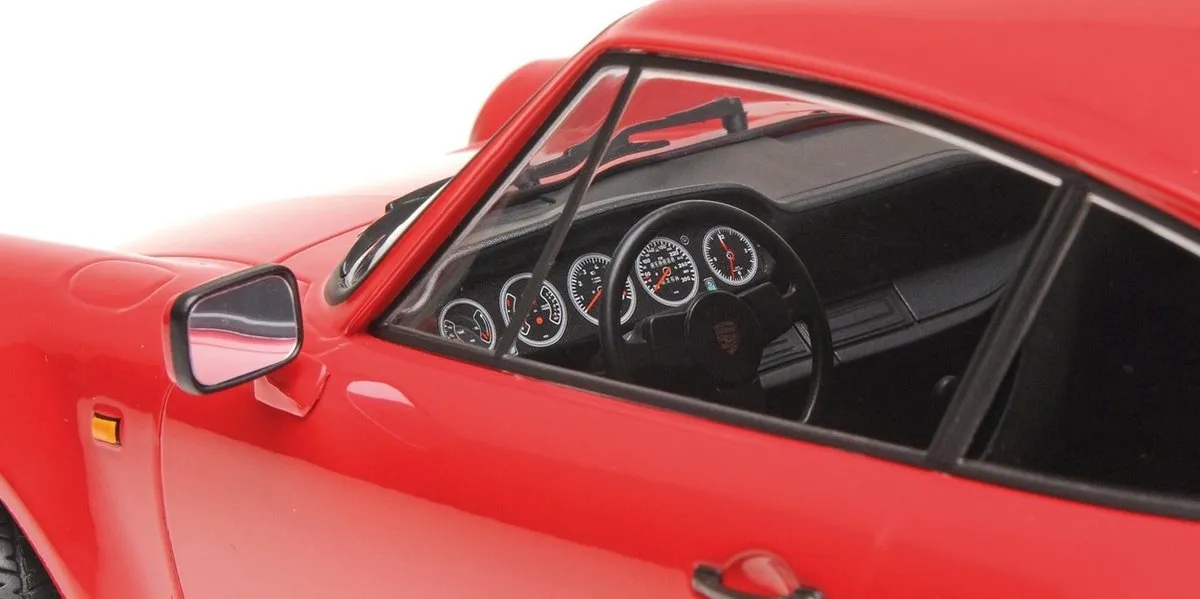 Porsche 911 (930) Turbo 1977 Minichamps 100 Stuks - Rood