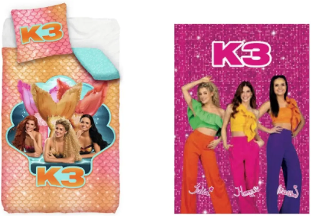 K3 Dekbedovertrek en Fleeceplaid Voordeelset