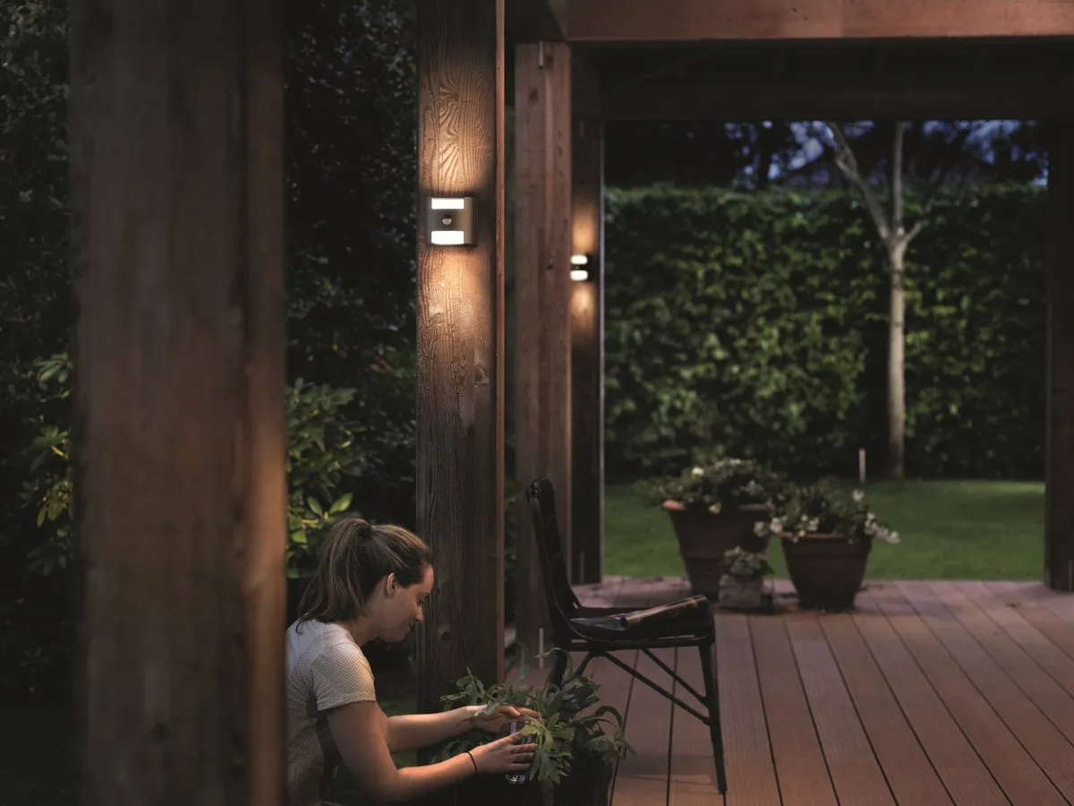 Philips LED Grass Muurlamp - Antraciet - 2 Lichtpunten
