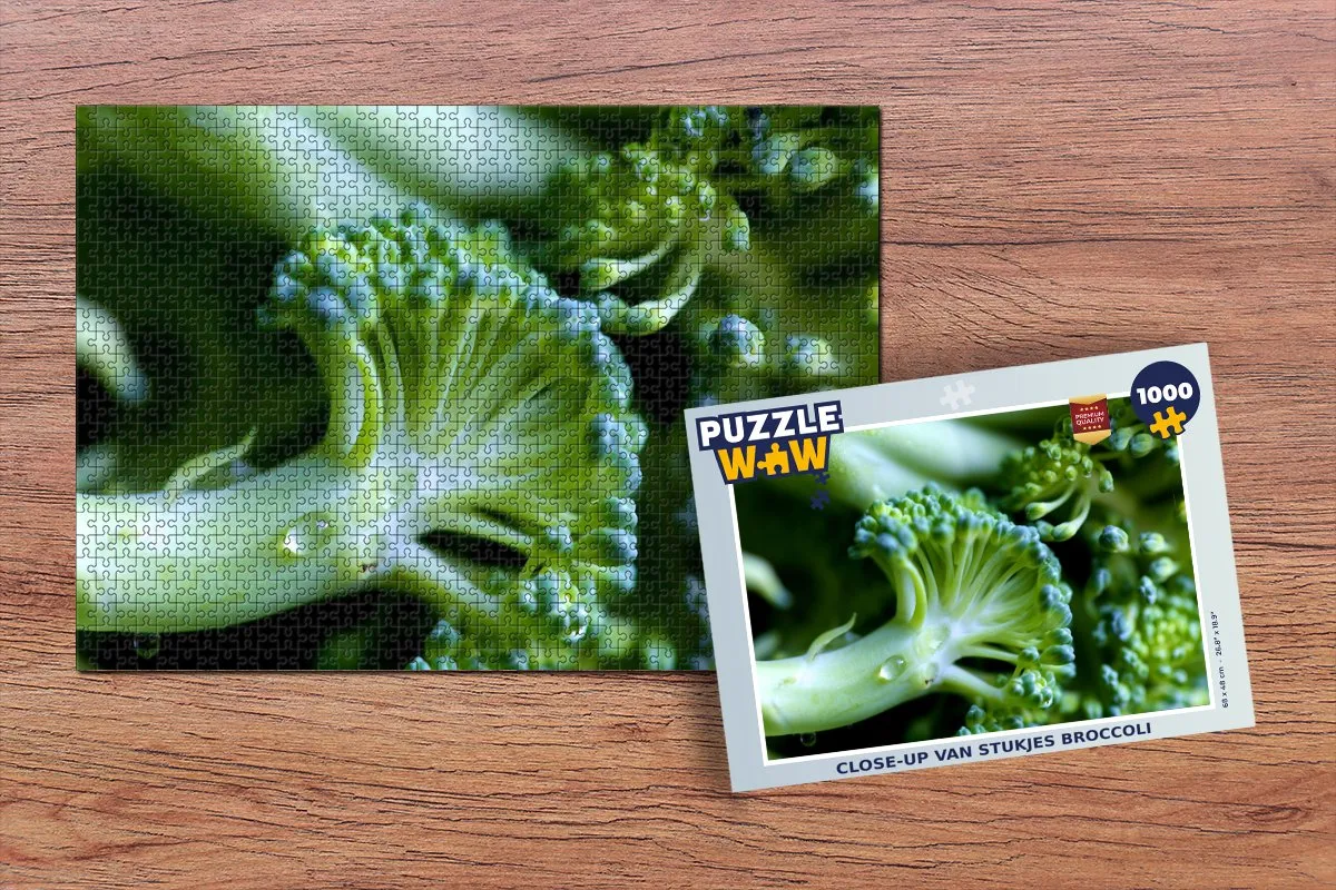 PuzzleWow Legpuzzel Broccoli 1000 Stuks - Multicolor
