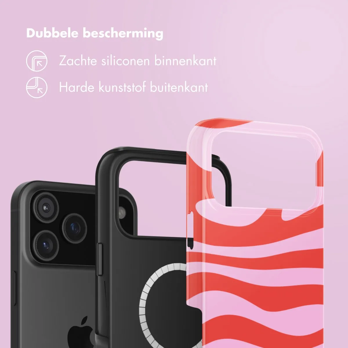 Selencia Hoesje iPhone 17 Pro Dream Swirl Pink - MagSafe