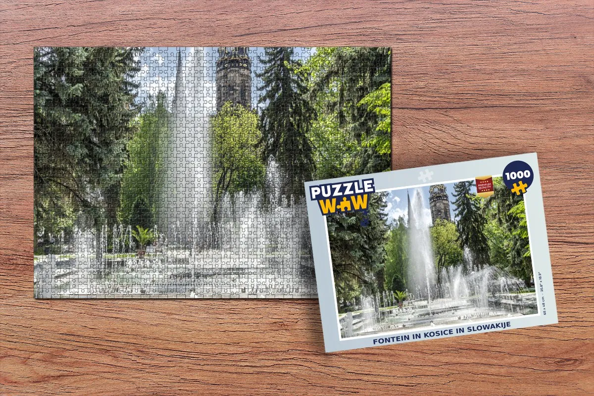 PuzzleWow Legpuzzel Kosice 1000 Stuks - Multicolor