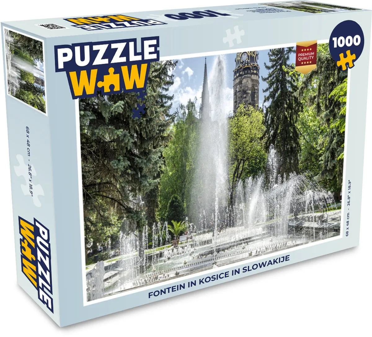 PuzzleWow Legpuzzel Kosice 1000 Stuks - Multicolor