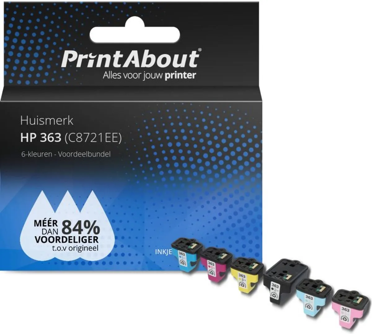 PrintAbout C8721EE-PA62 Inktcartridge 6 Kleuren - 6.150 pagina's