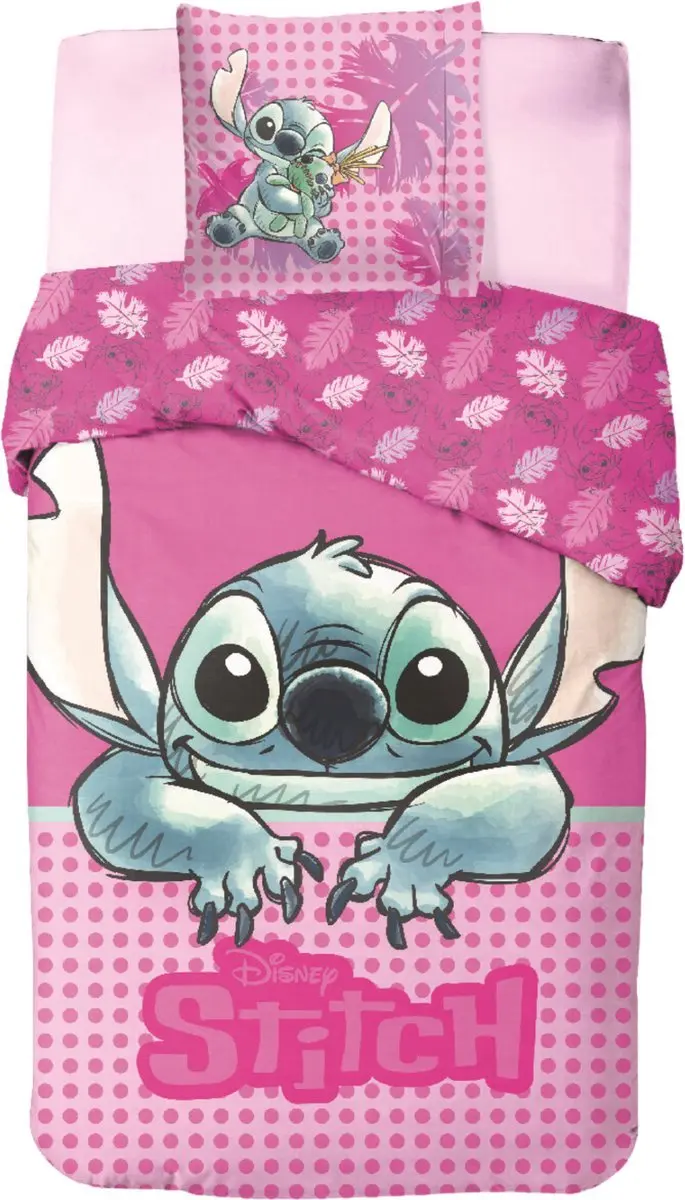 Lilo & Stitch Junior Dekbedset Roze - 1 Kussensloop - afbeelding 2 van 3