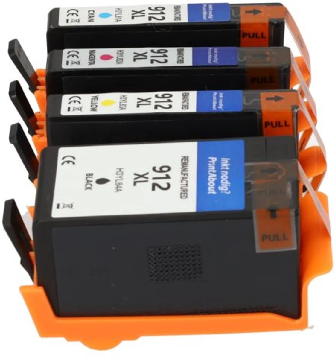 PrintAbout Inktcartridge 3YL77/78/79/80AE 4-kleuren Multipack - 61.5ml - o.a. HP ENVY