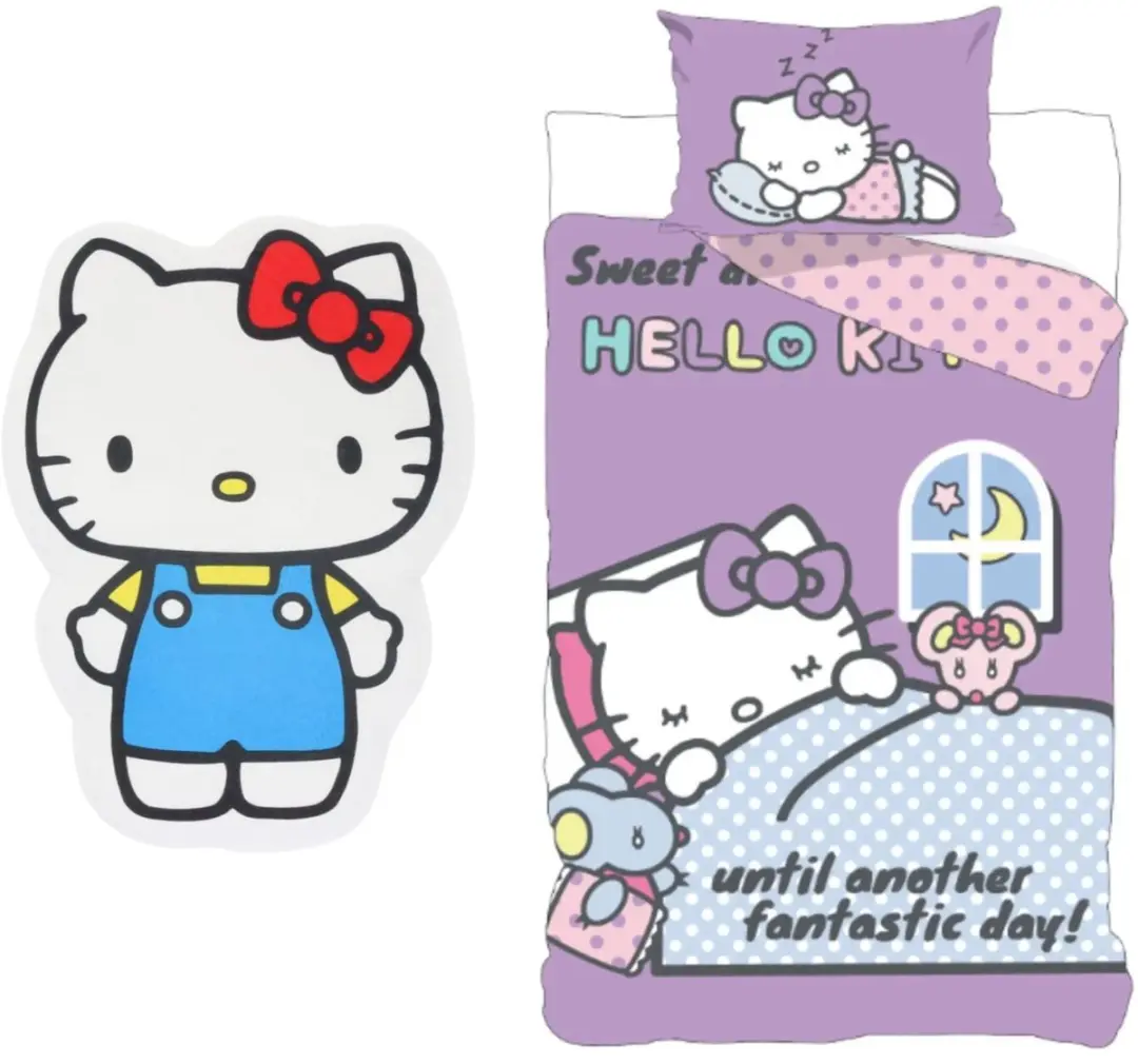 Hello Kitty Eenpersoons Slaapkamerset
